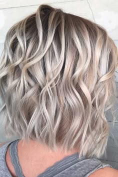 balayage gris brune