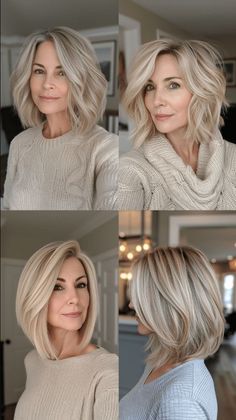 balayage gris brune