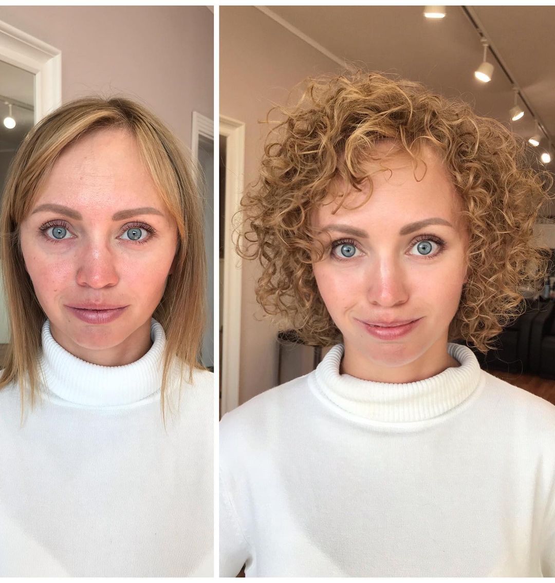 permanente sur cheveux courts