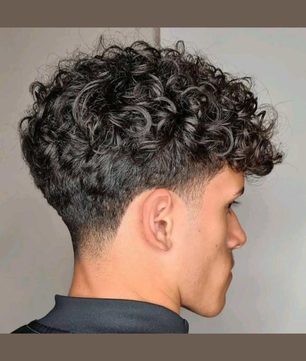 curly hair homme