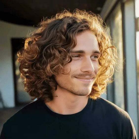 curly hair homme