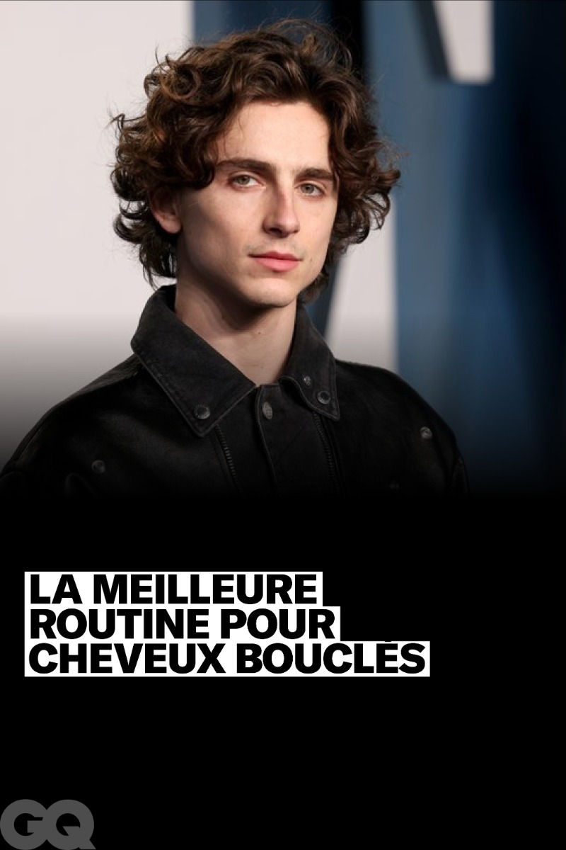 cheveux bouclés homme