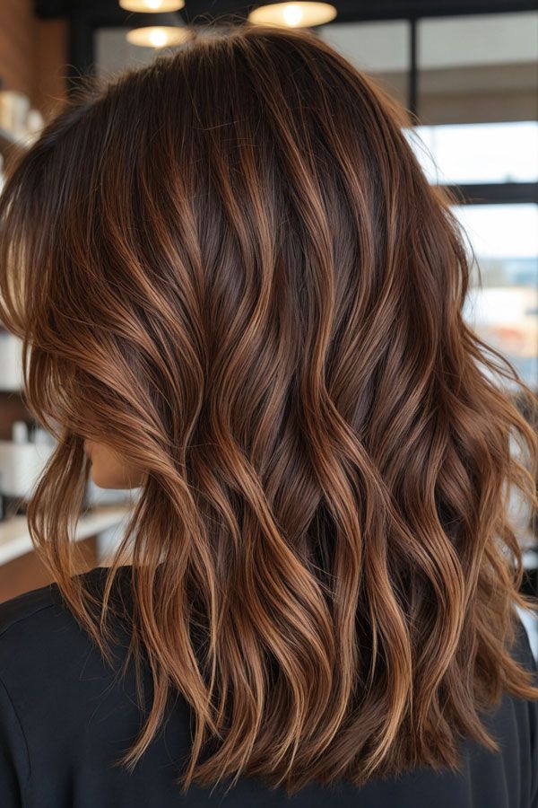 Cheveux châtain balayage