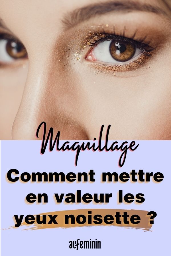 Maquillage yeux noisette
