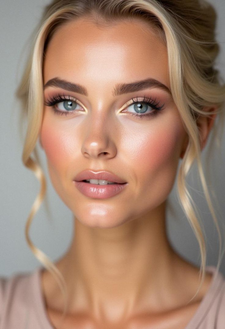 Beauté blonde yeux bleus