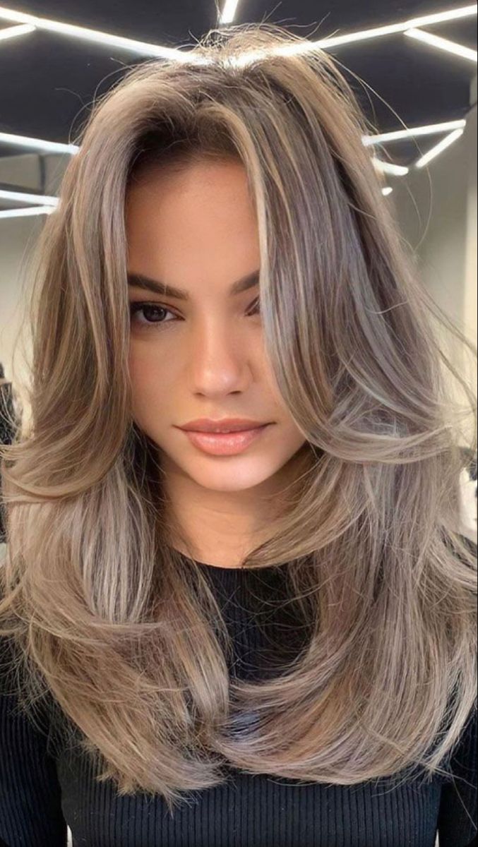 Cheveux châtain balayage