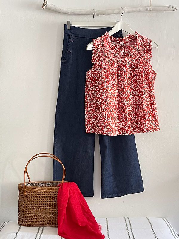 Look cheveux mi-longs