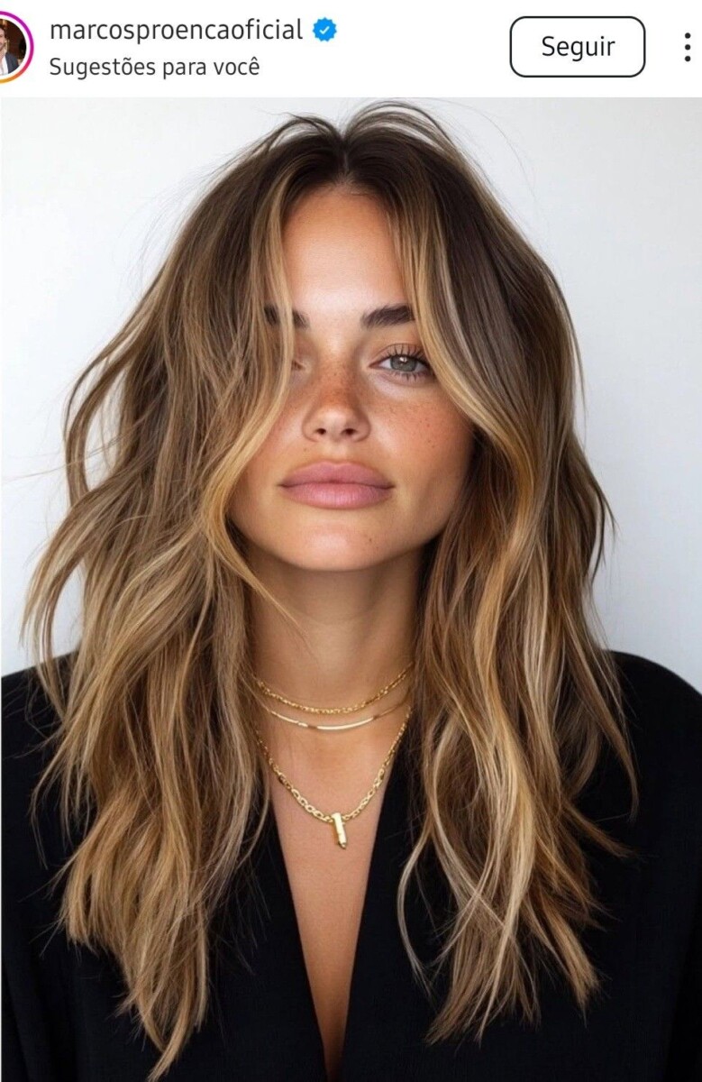 Cheveux châtain balayage