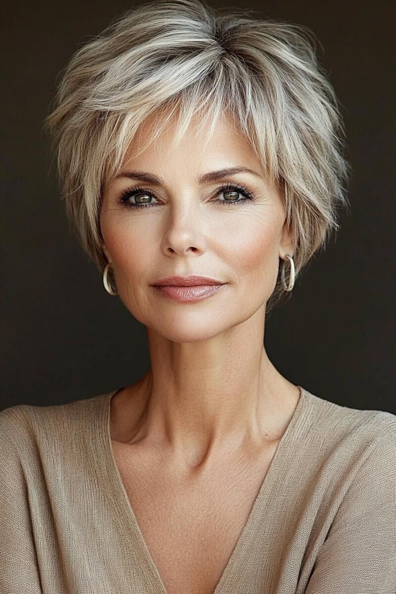 coupe courte 50 ans moderne