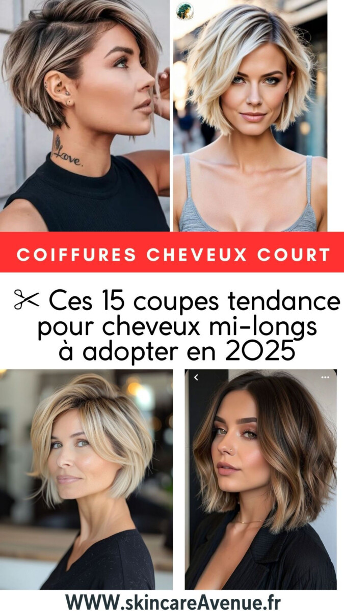 coupe courte 50 ans moderne