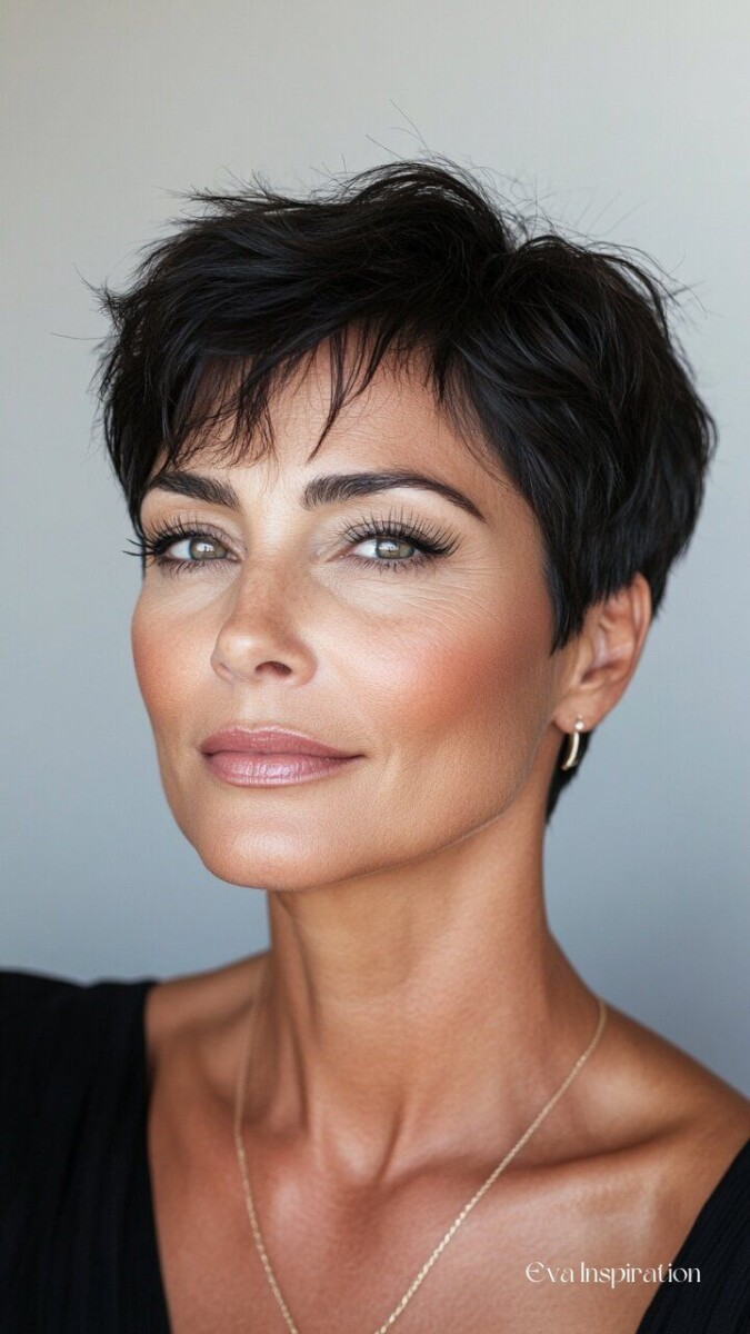 coupe courte 50 ans moderne