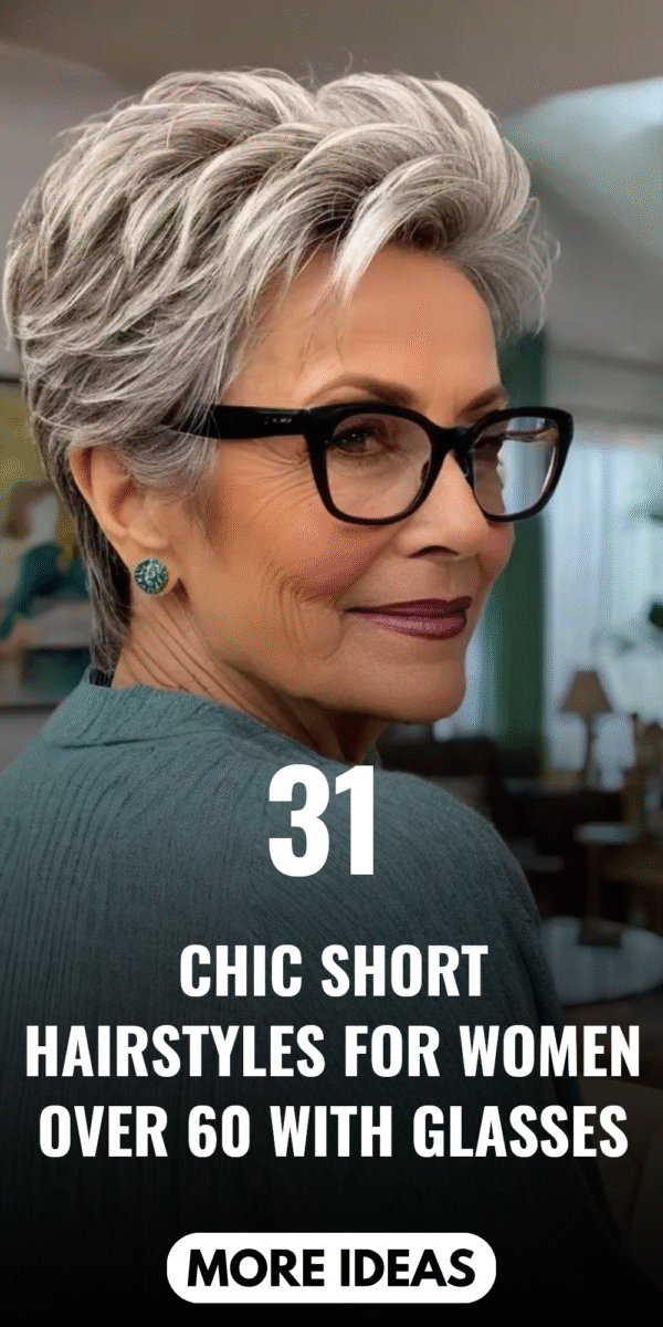 style coiffure lunettes 60 ans