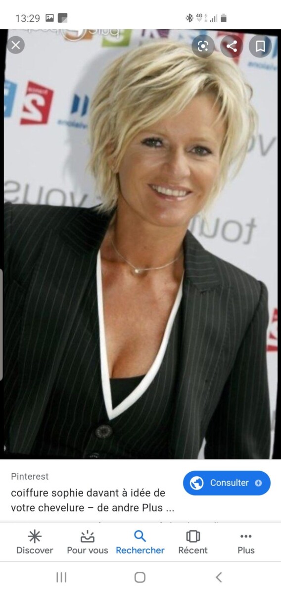 coupe courte élégante dégradé 60 ans