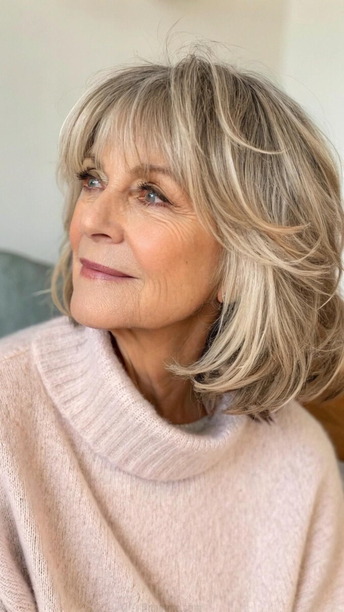 Carré dégradé moderne 60 ans