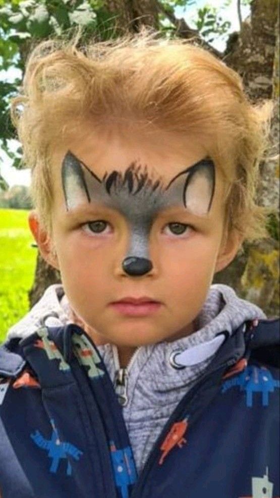 Tutoriel maquillage loup enfant