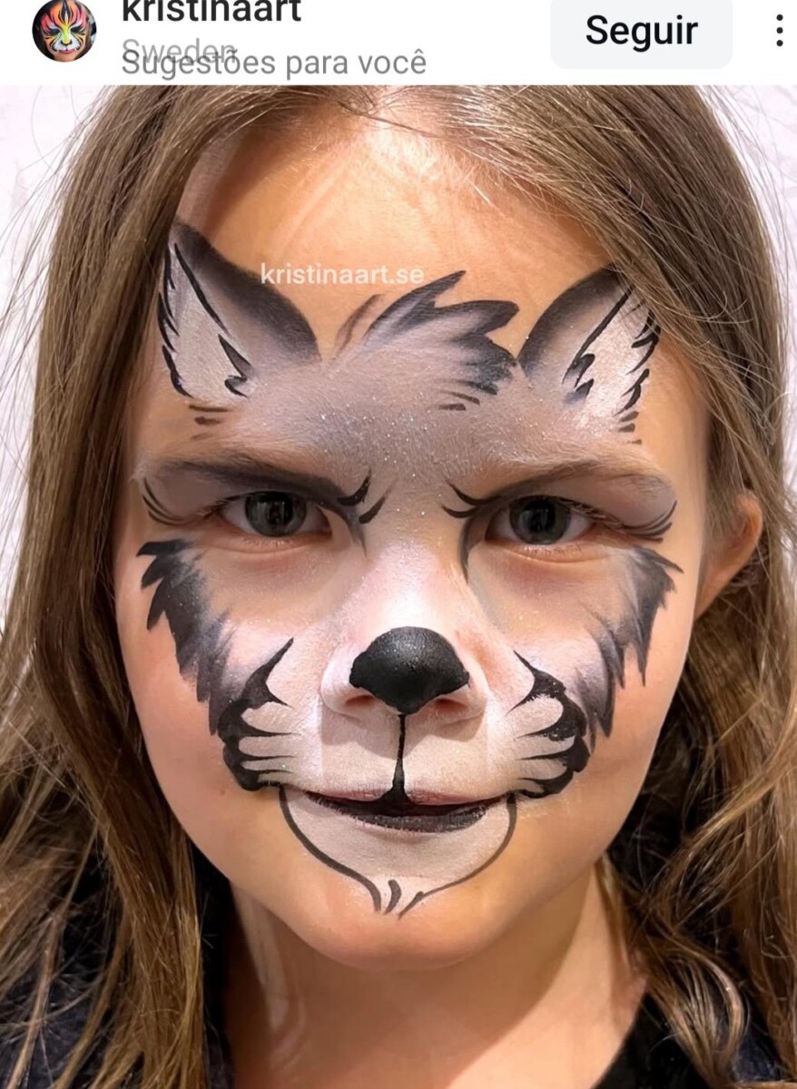Tutoriel maquillage loup enfant