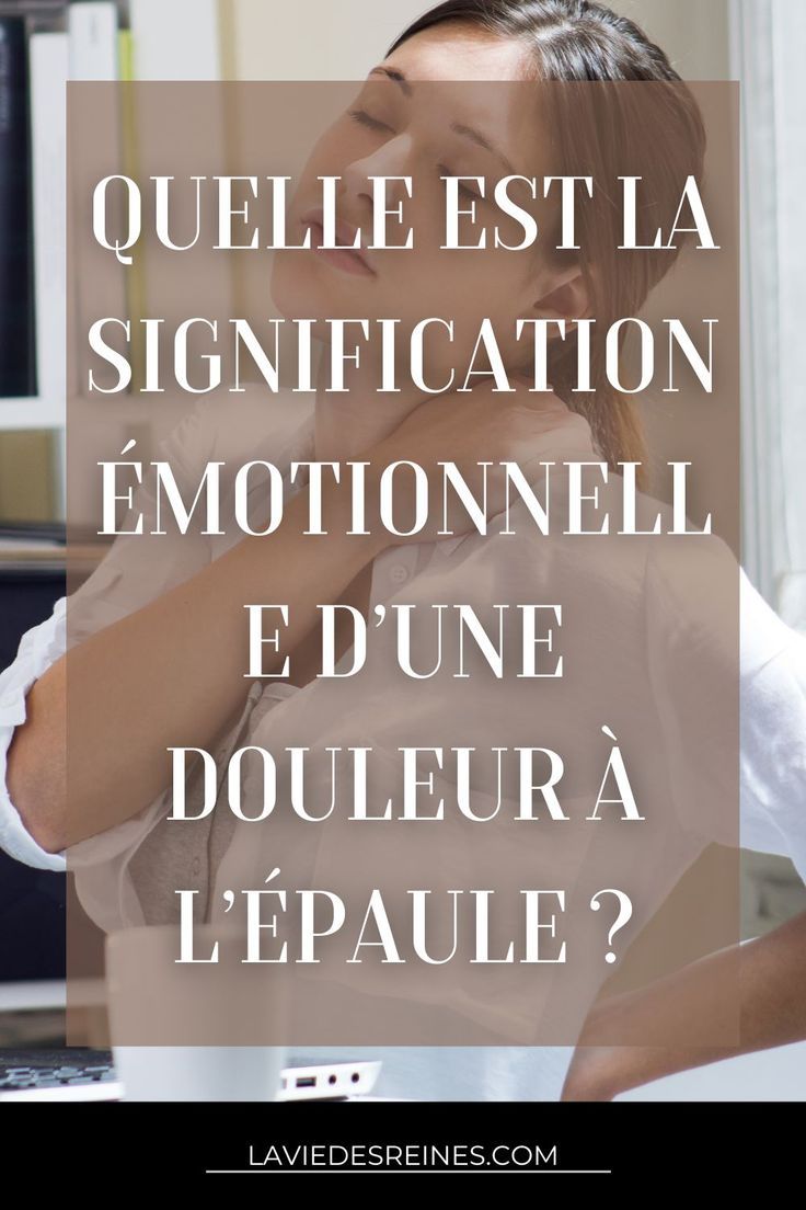 Décoder toucher épaule femme