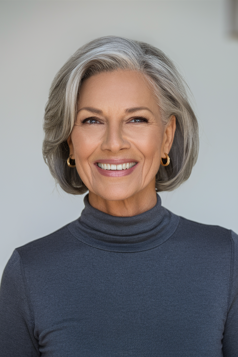 Carré dégradé moderne 60 ans