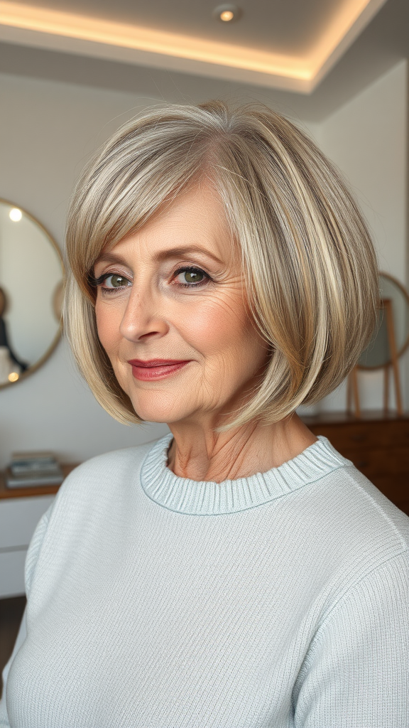 Carré dégradé moderne 60 ans