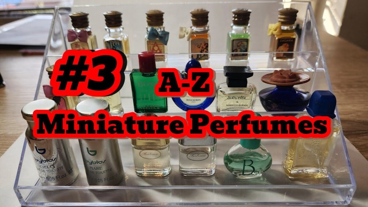 Plateforme vente miniatures parfum