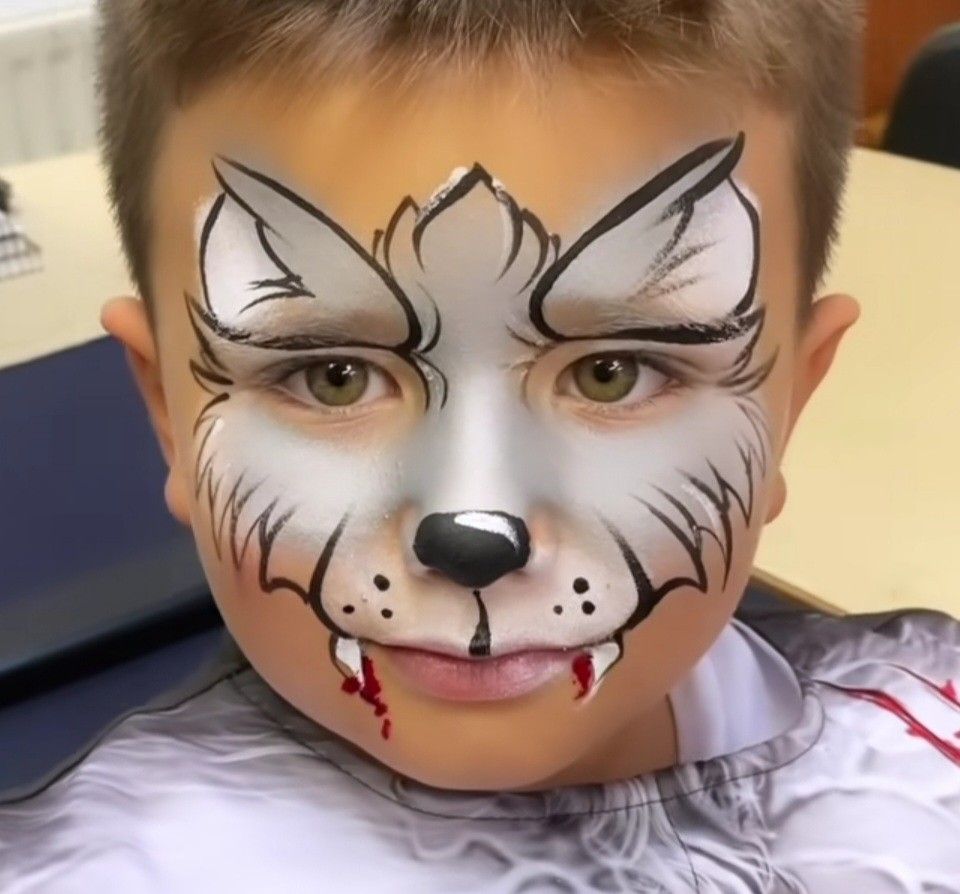 Tutoriel maquillage loup enfant
