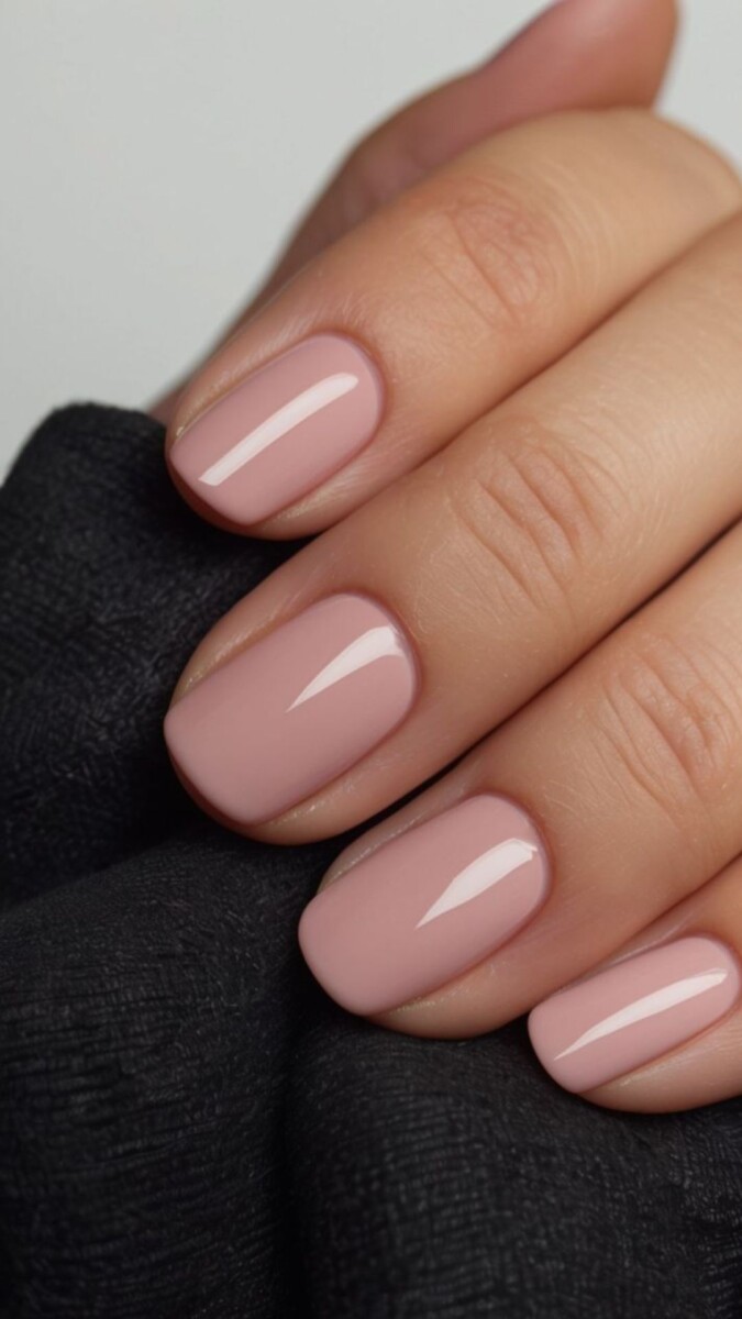 Vernis gel rose poudré élégance