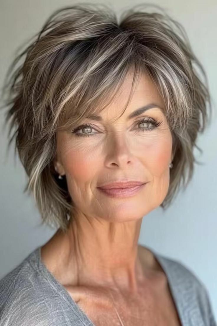 Carré dégradé moderne 60 ans