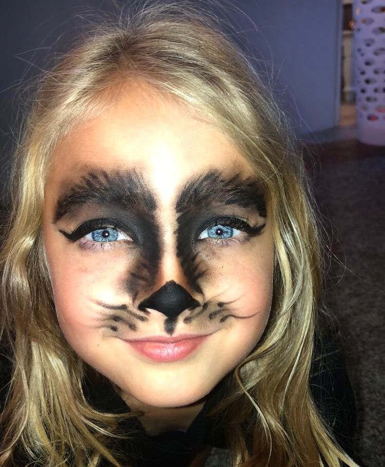 Maquillage loup rapide enfant