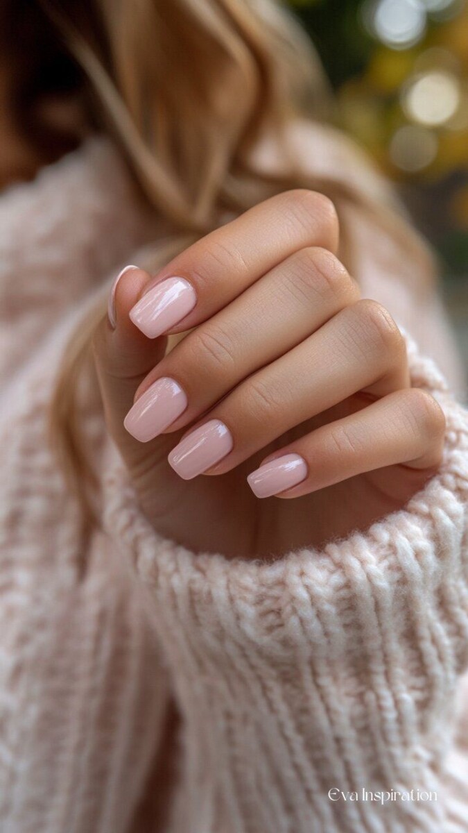 Vernis gel rose poudré élégance