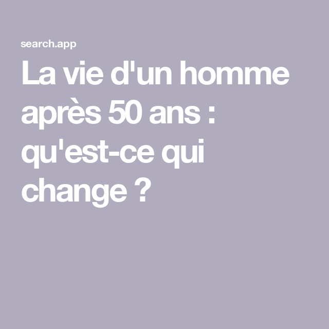 Transformer sa vie après 50 ans