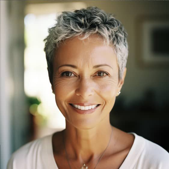 Coupe courte effilée 60 ans