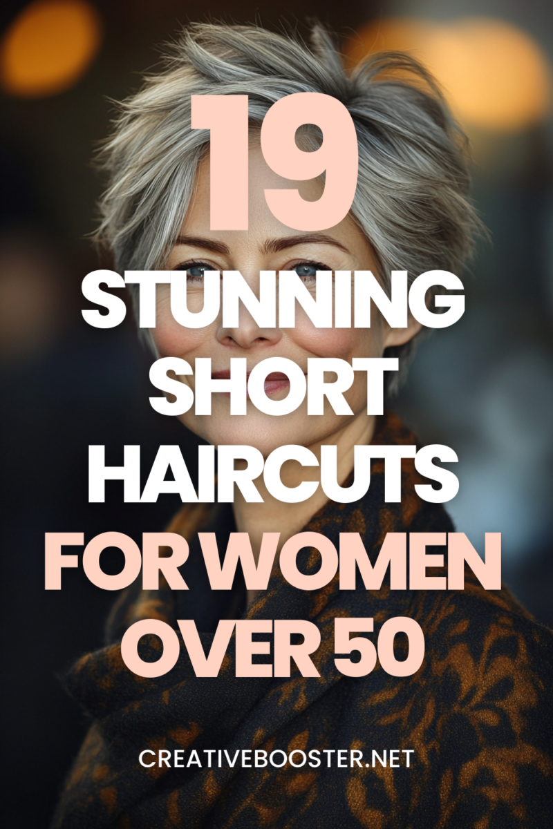 Coupe courte élégante 50 ans
