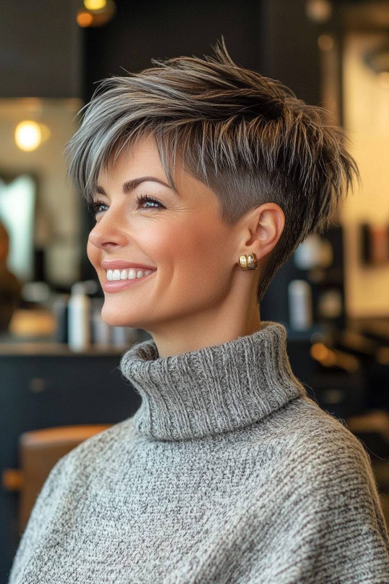 Coupe courte femme moderne