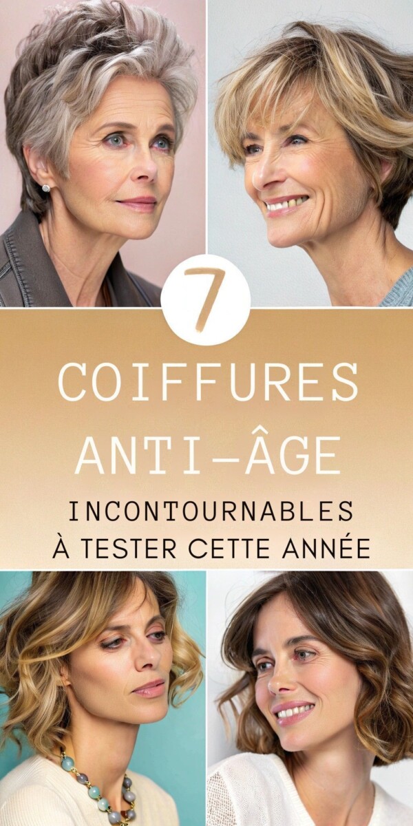 Coiffure rajeunissante femme 60 ans