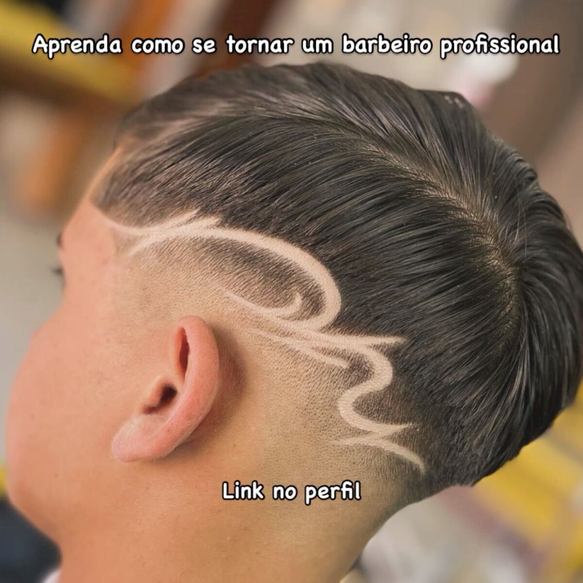 Trait cheveux homme design