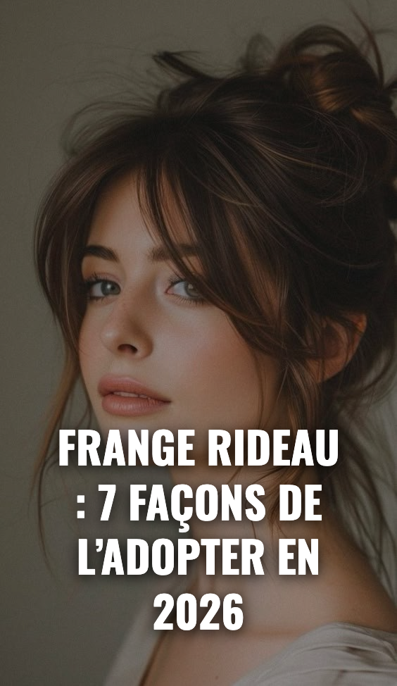 Carré frange rideau tendance
