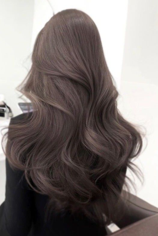 Cheveux brun cendré reflets