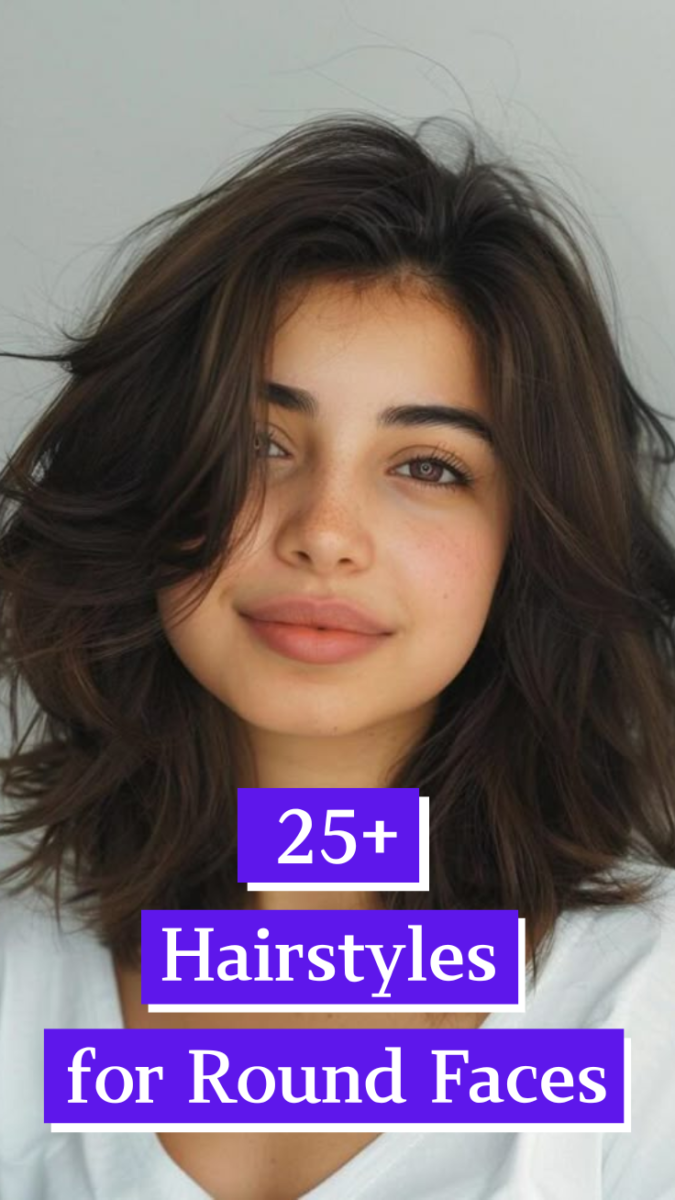 Coiffure visage rond femme