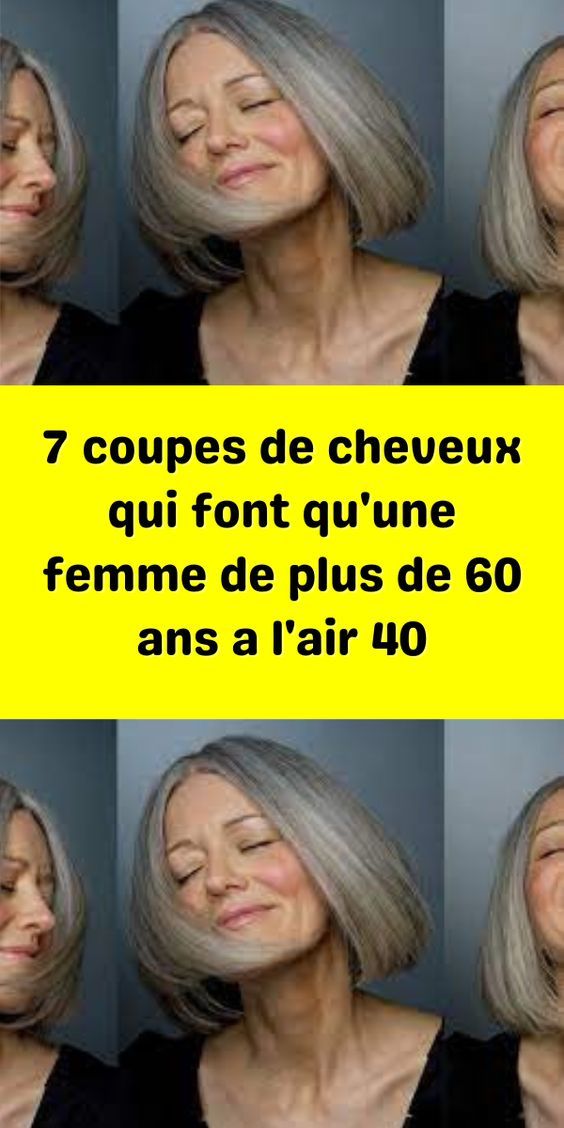 Coiffure rajeunissante femme 60 ans