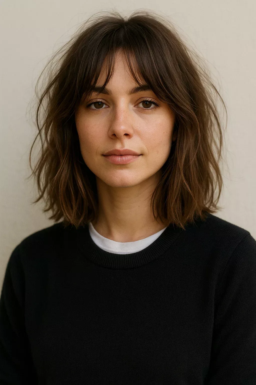 Carré tendance frange rideau