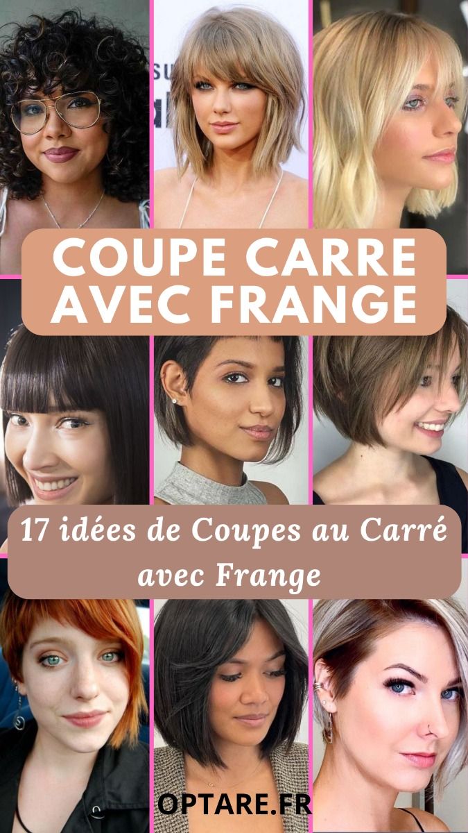 Carré frange rideau stylé
