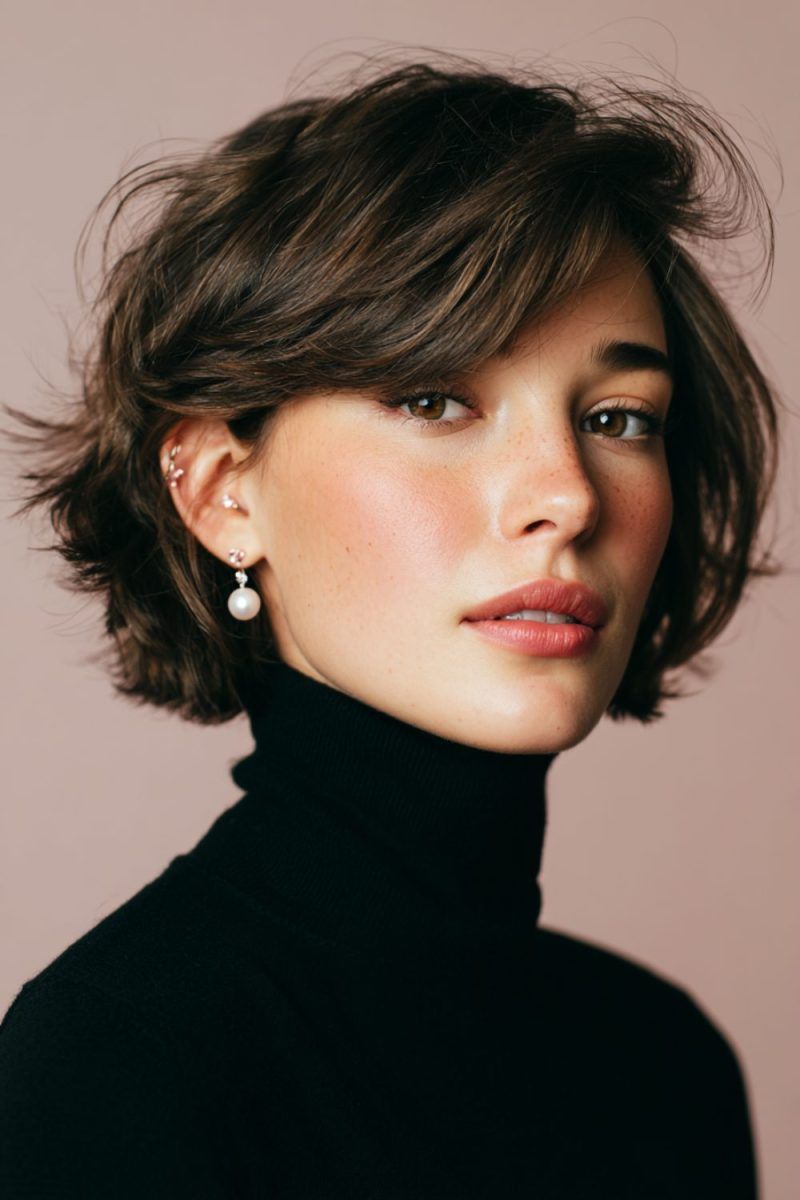 Coupe courte femme moderne