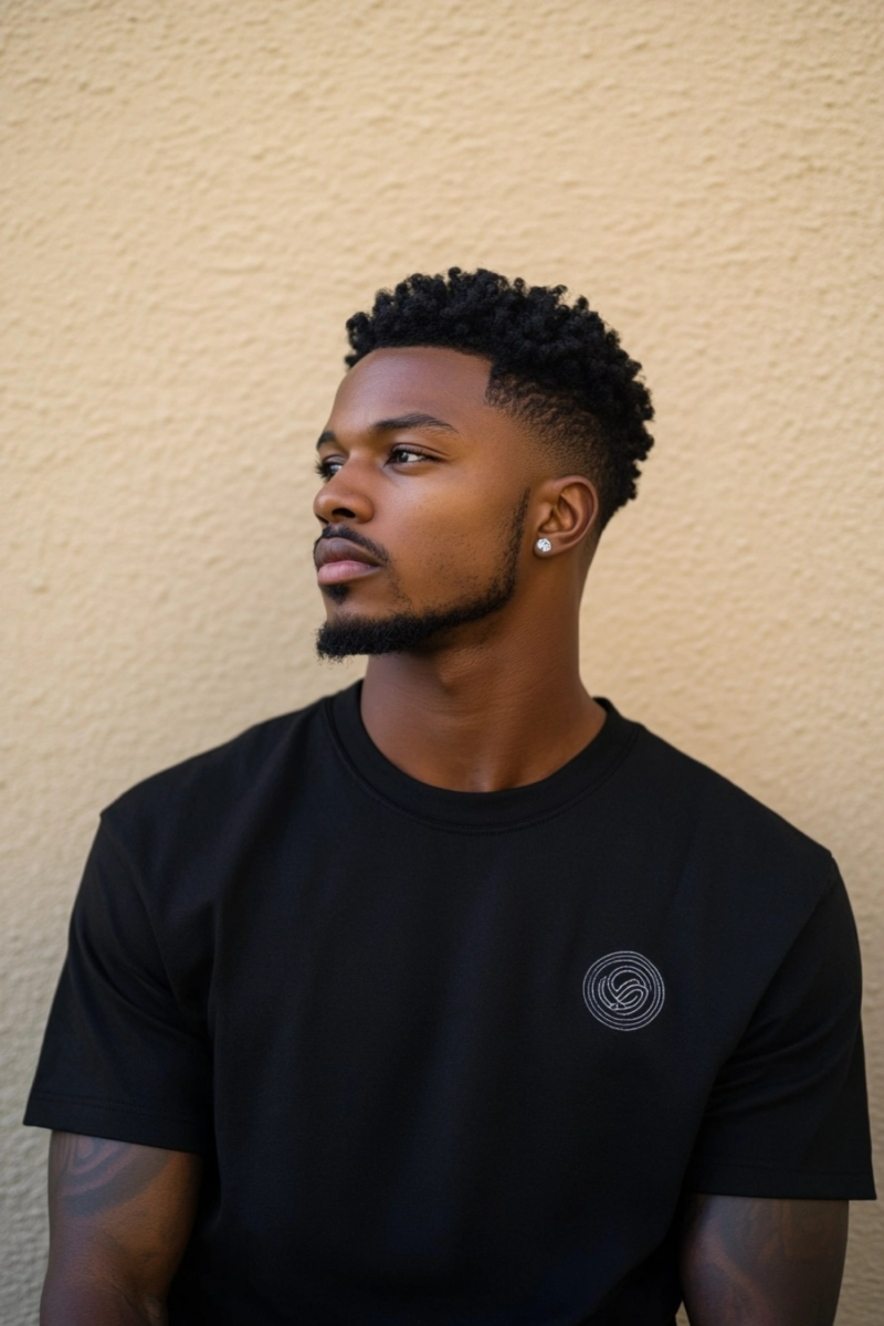 Coupe afro homme tendance