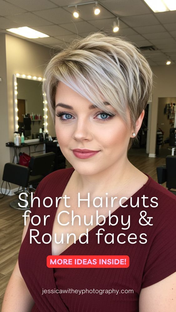 Coiffure visage rond femme