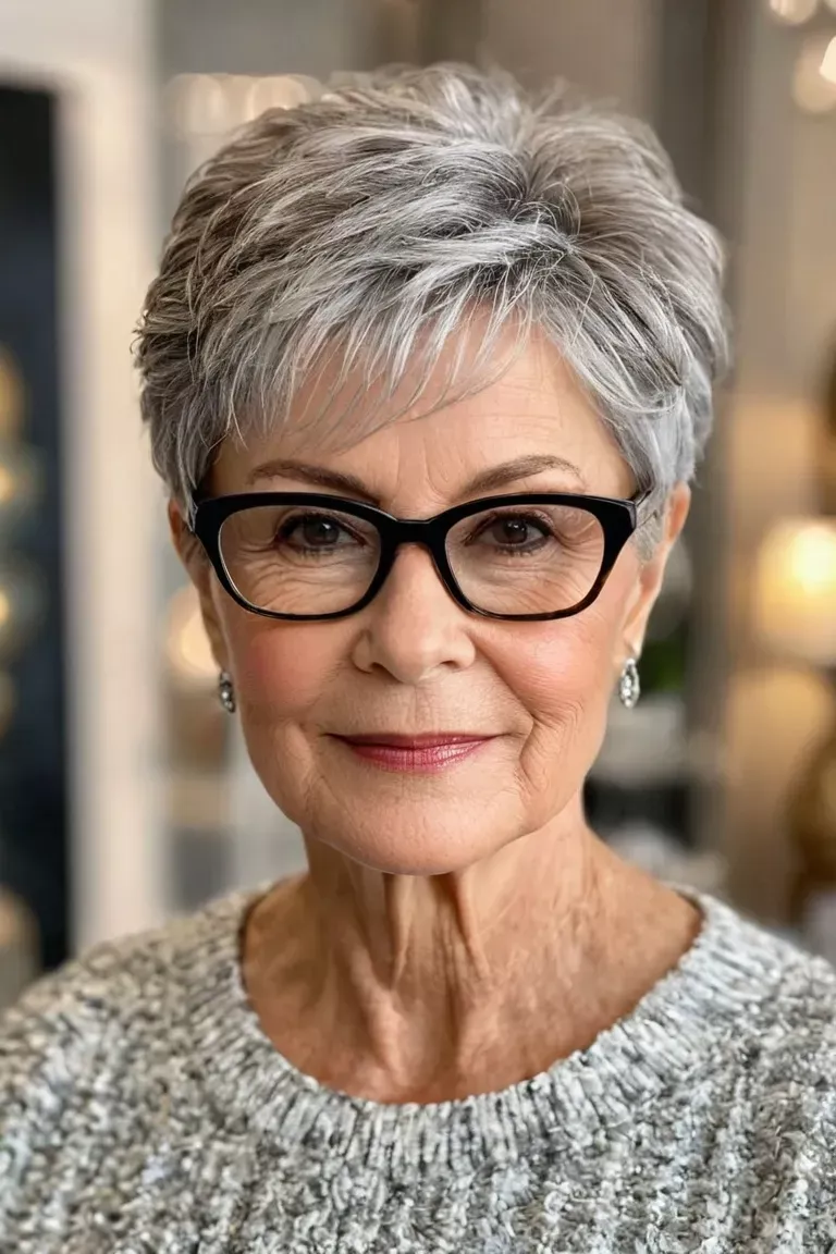 Coupe courte effilée 60 ans