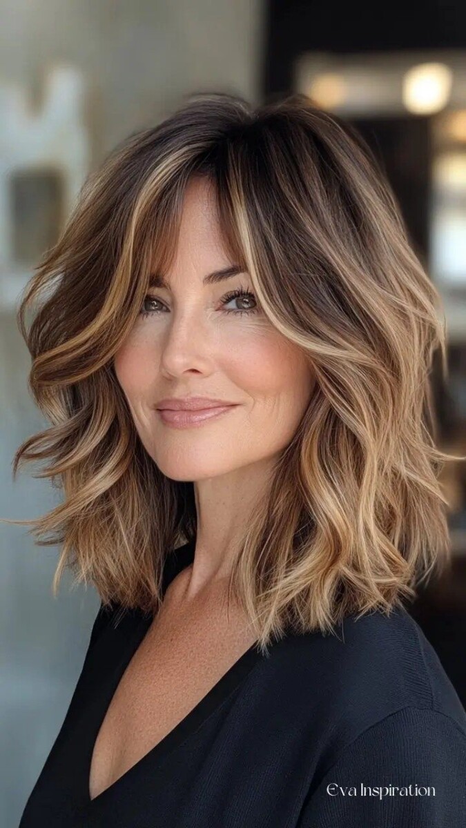 Coiffure mi-longue femme 2025