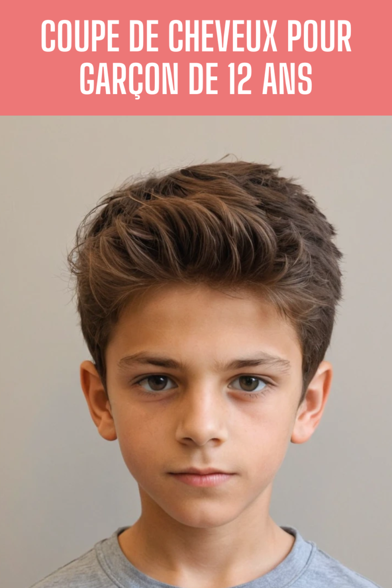 Coupe garçon 12 ans stylée