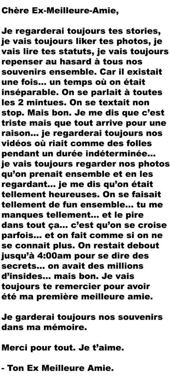 Message de mon ex psychologie