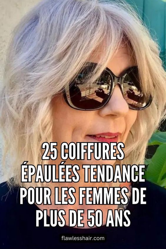 Coupe dégradée effilée 50 ans