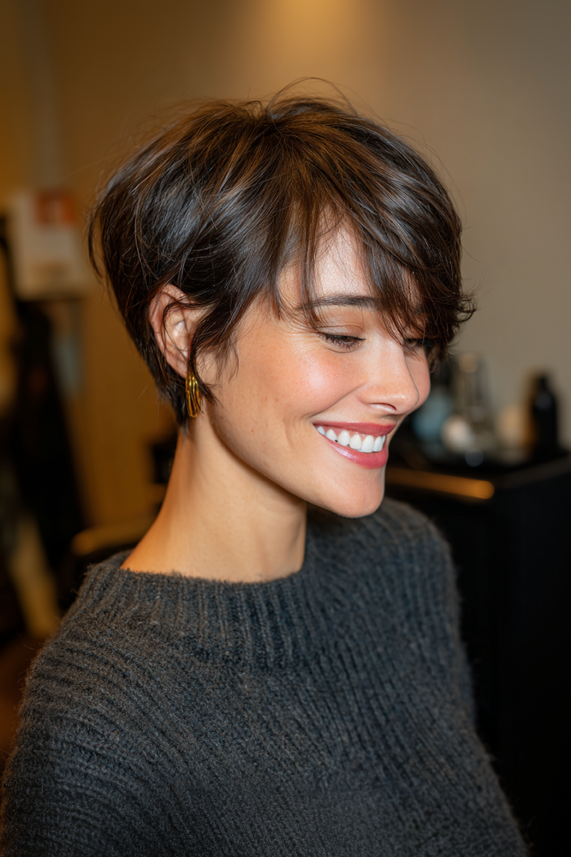 Coupe garçonne femme tendance
